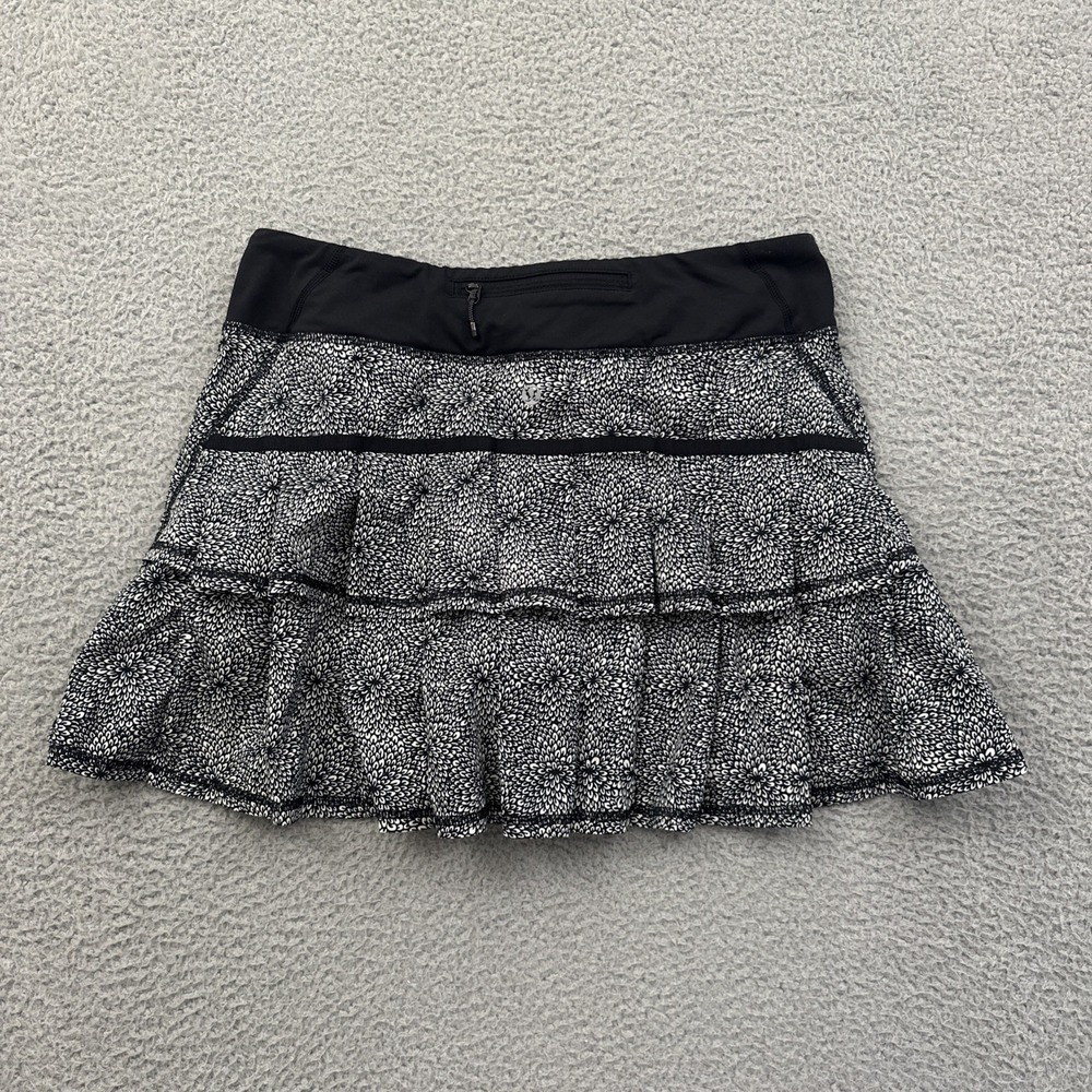 Lululemon Run Pace Setter Skirt Skort Floral Athletic Tennis Athleisure Women 8